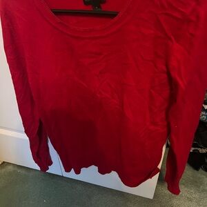Worthington Vibrant Red Long Sleeve Sweater